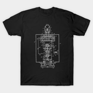 Hydraulic Steering Plant for Ships Vintage Patent Hand Drawing T-Shirt